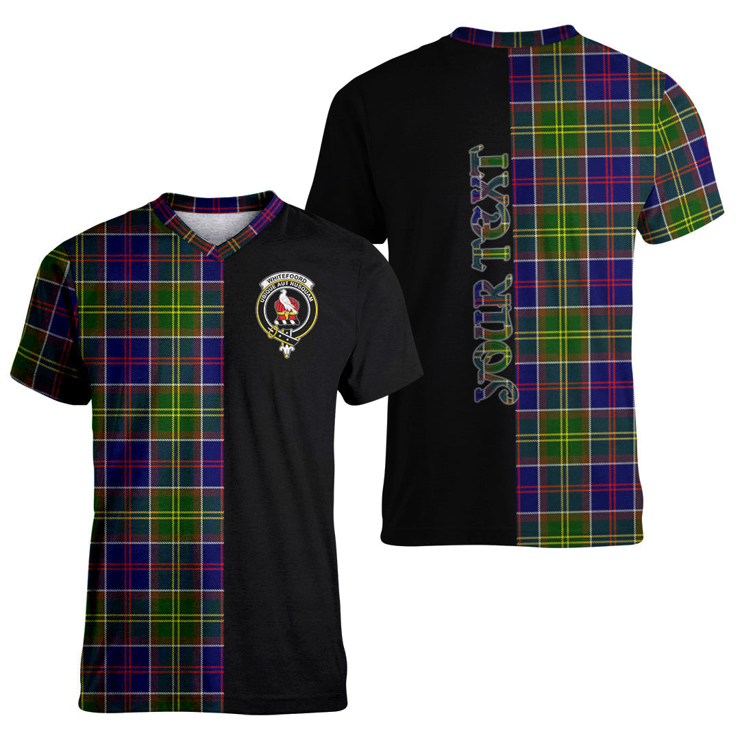 Printivon Whitefoord modern Tartan Personalize Half T shirt
