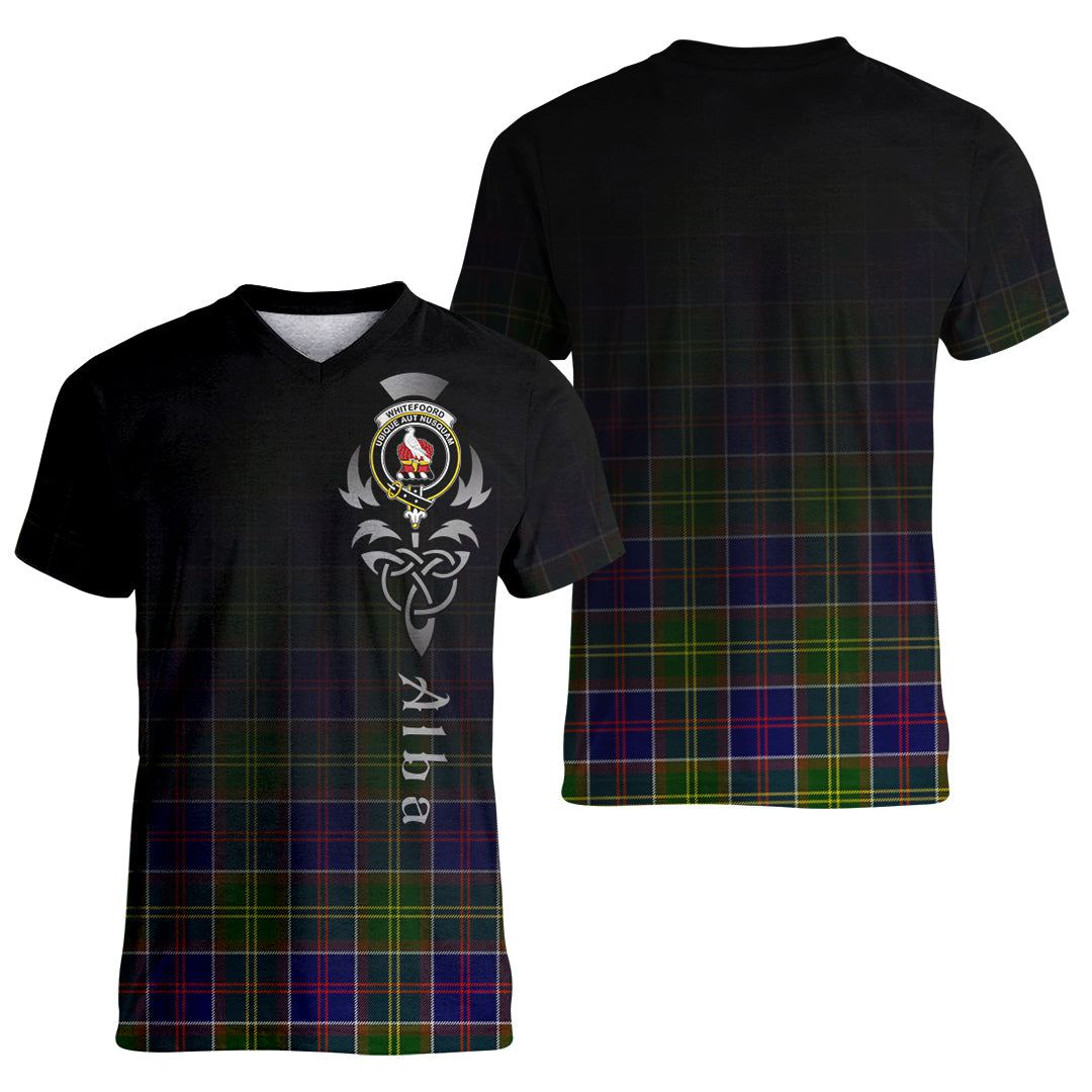 Printivon Whitefoord modern Tartan Crest Alba Celtic T Shirt