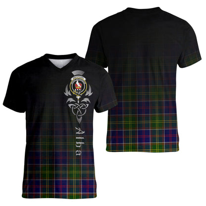 Printivon Whitefoord modern Tartan Crest Alba Celtic T Shirt