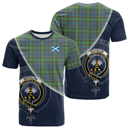 Printivon Whitelaw Tartan Scottish Crest T Shirt