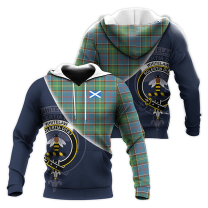 Printivon Whitelaw Tartan Scottish Crest Hoodie