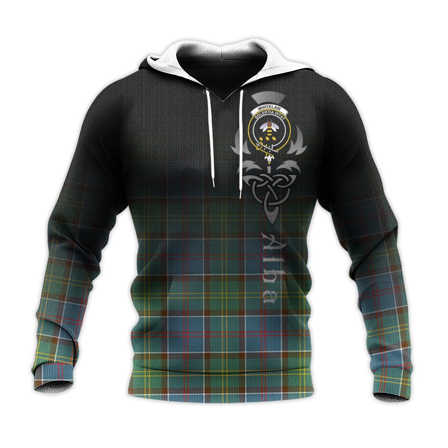 Printivon Whitelaw Tartan Crest Alba Celtic Hoodie
