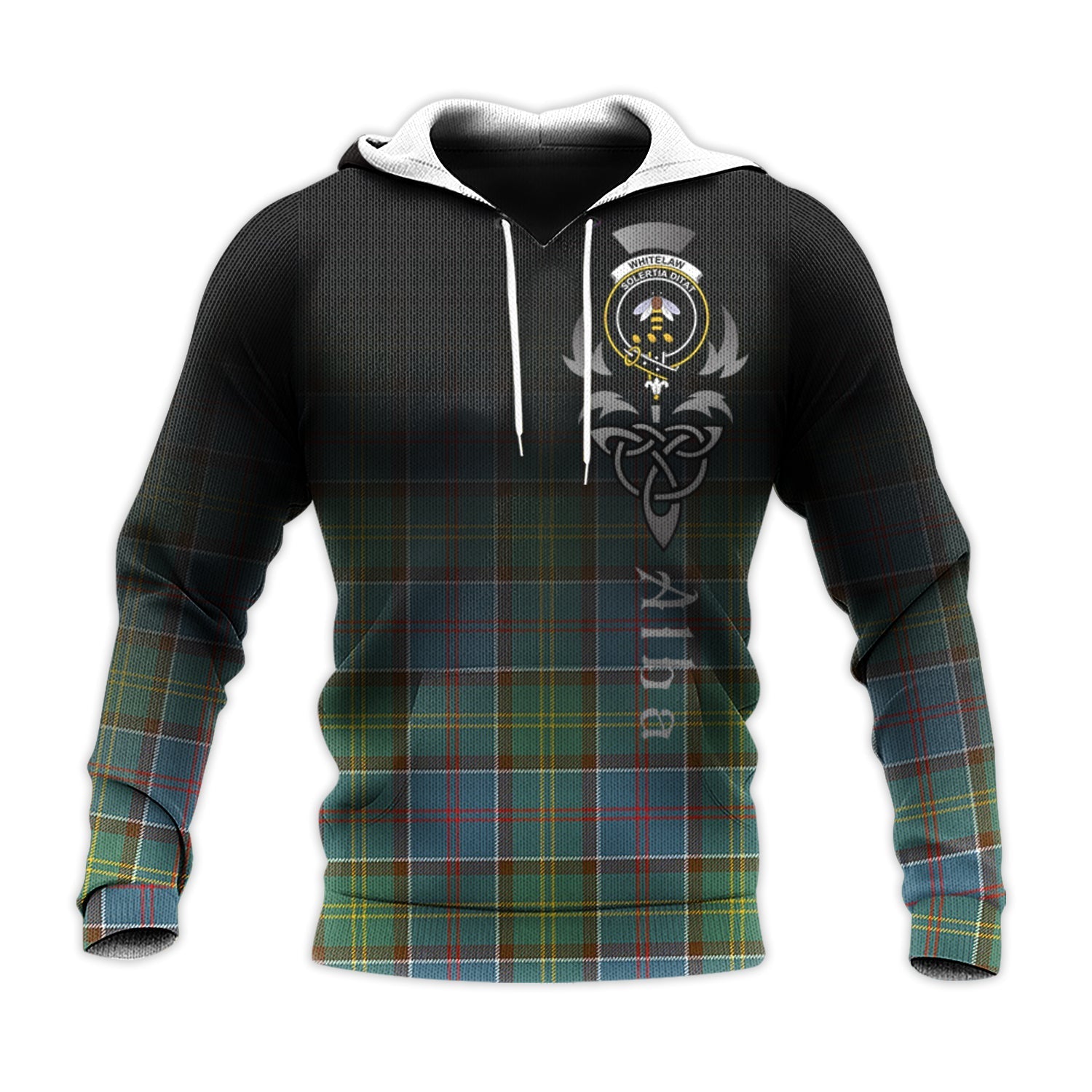 Printivon Whitelaw Tartan Crest Alba Celtic Hoodie
