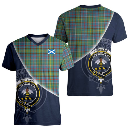 Printivon Whitelaw Tartan Scottish Crest T Shirt