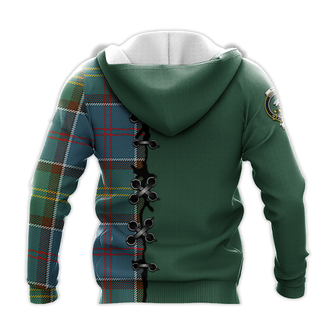 Printivon Whitelaw Tartan Hoodie Lion Rampant And Celtic Thistle Style
