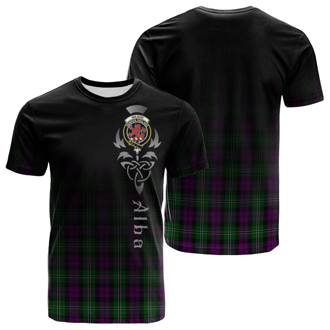 Printivon Wilson Tartan Crest Alba Celtic T Shirt