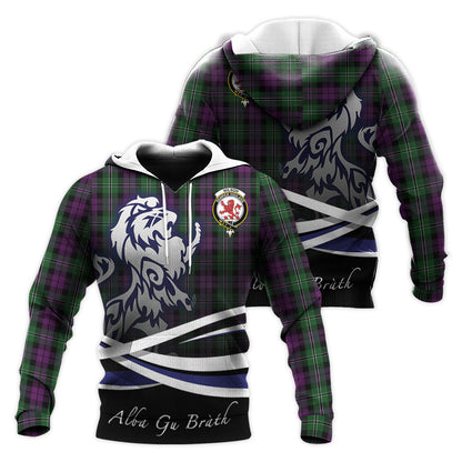 Printivon Wilson Tartan Scottish Lion Hoodie