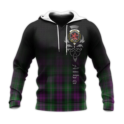 Printivon Wilson Tartan Crest Alba Celtic Hoodie