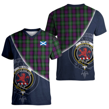 Printivon Wilson Tartan Scottish Crest T Shirt