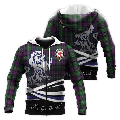 Printivon Wilson Tartan Scottish Lion Hoodie