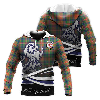 Printivon Wilson Ancient Tartan Scottish Lion Hoodie