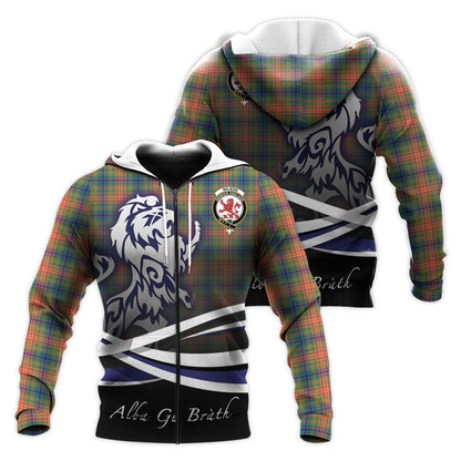 Printivon Wilson Ancient Tartan Scottish Lion Hoodie