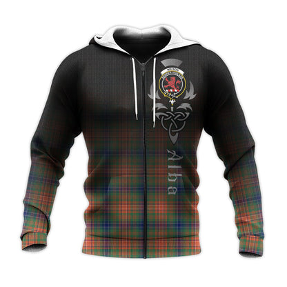 Printivon Wilson Ancient Tartan Crest Alba Celtic Hoodie
