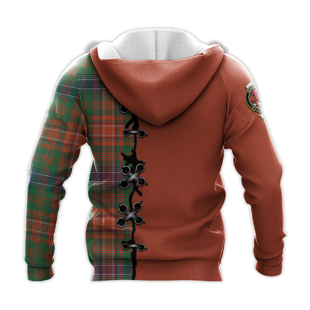 Printivon Wilson Ancient Tartan Hoodie Lion Rampant And Celtic Thistle Style