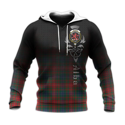 Printivon Wilson Modern Tartan Crest Alba Celtic Hoodie