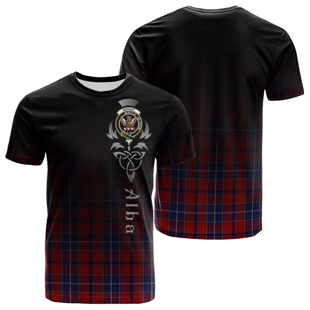 Printivon Wishart Dress Tartan Crest Alba Celtic T Shirt