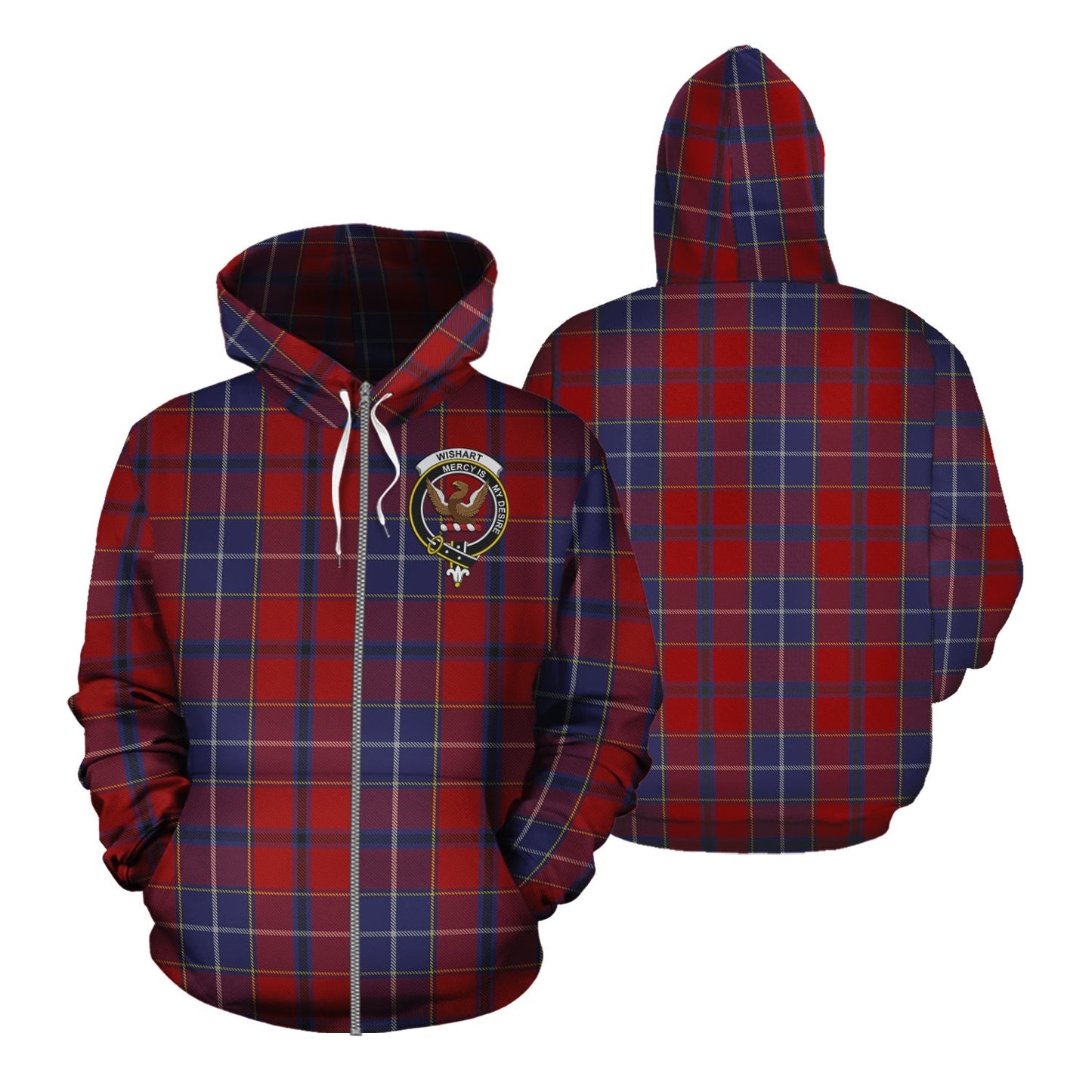Printivon Wishart Dress Tartan Hoodie