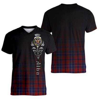 Printivon Wishart Dress Tartan Crest Alba Celtic T Shirt