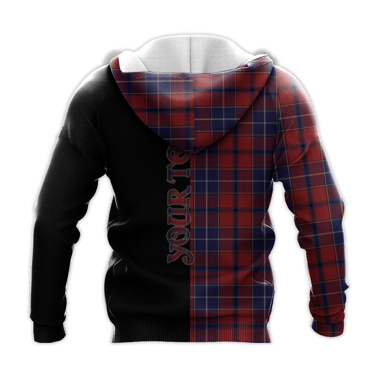 Printivon Wishart Dress Tartan Personalize Half Hoodie