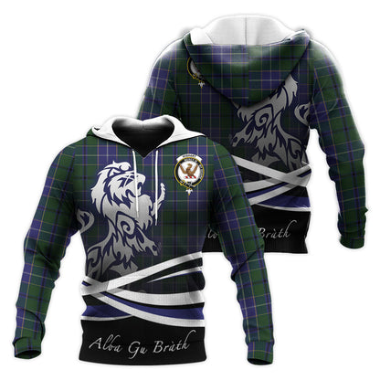 Printivon Wishart Hunting Tartan Scottish Lion Hoodie
