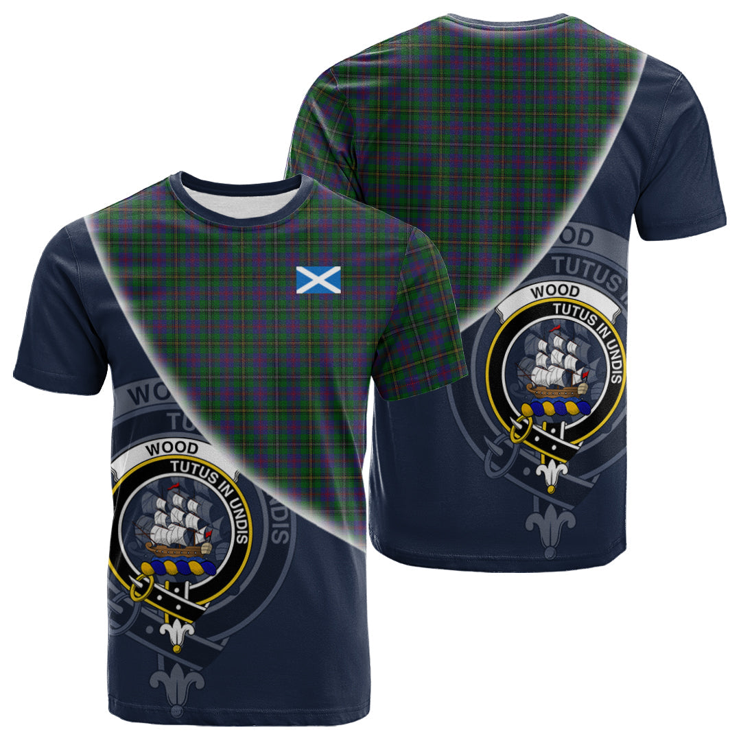 Printivon Wood Tartan Scottish Crest T Shirt