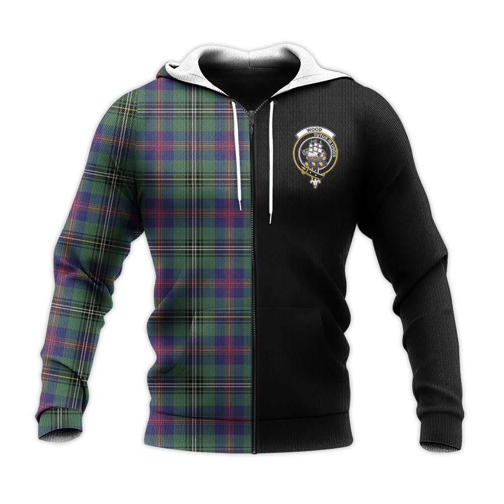 Printivon Wood Modern Tartan Personalize Half Hoodie