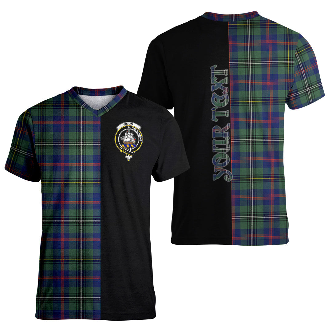 Printivon Wood Modern Tartan Personalize Half T shirt