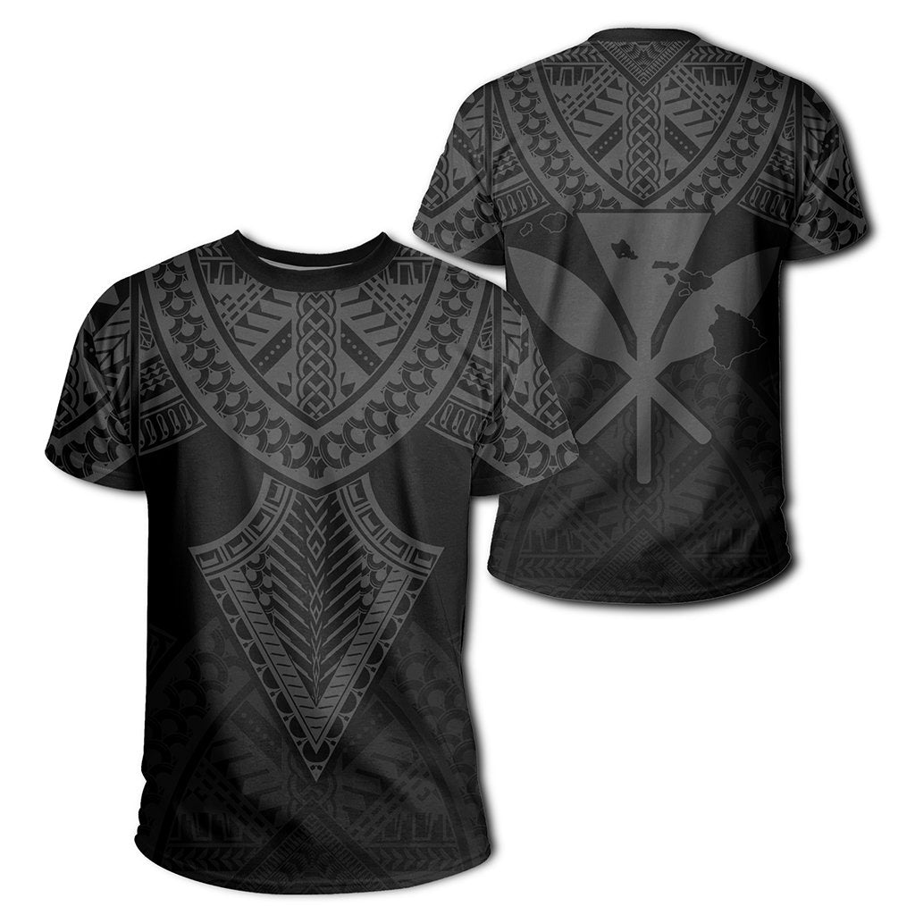 Hawaii Polynesian Limited T-Shirt - Tab Style Gray - Ah