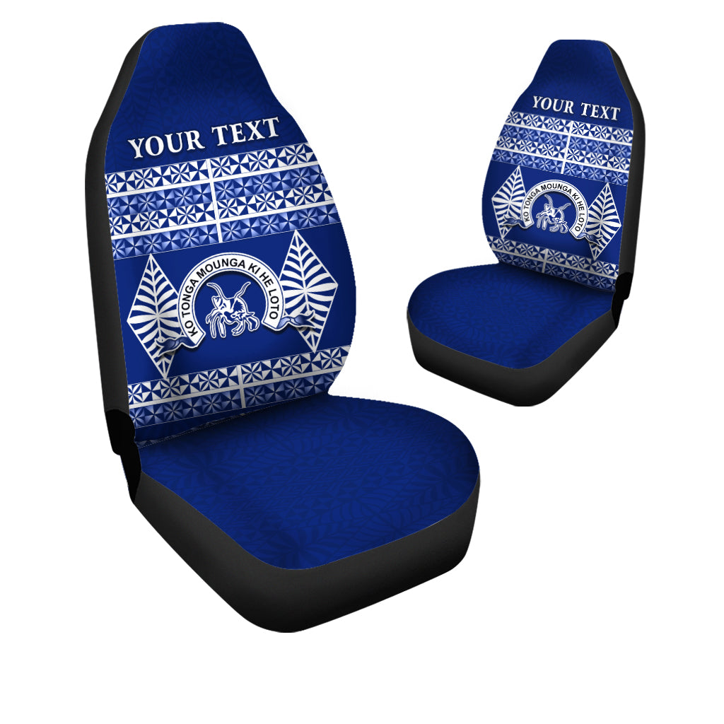 (Custom Personalised) Taufa'ahau Pilolevu College Car Seat Covers Tonga Pattern