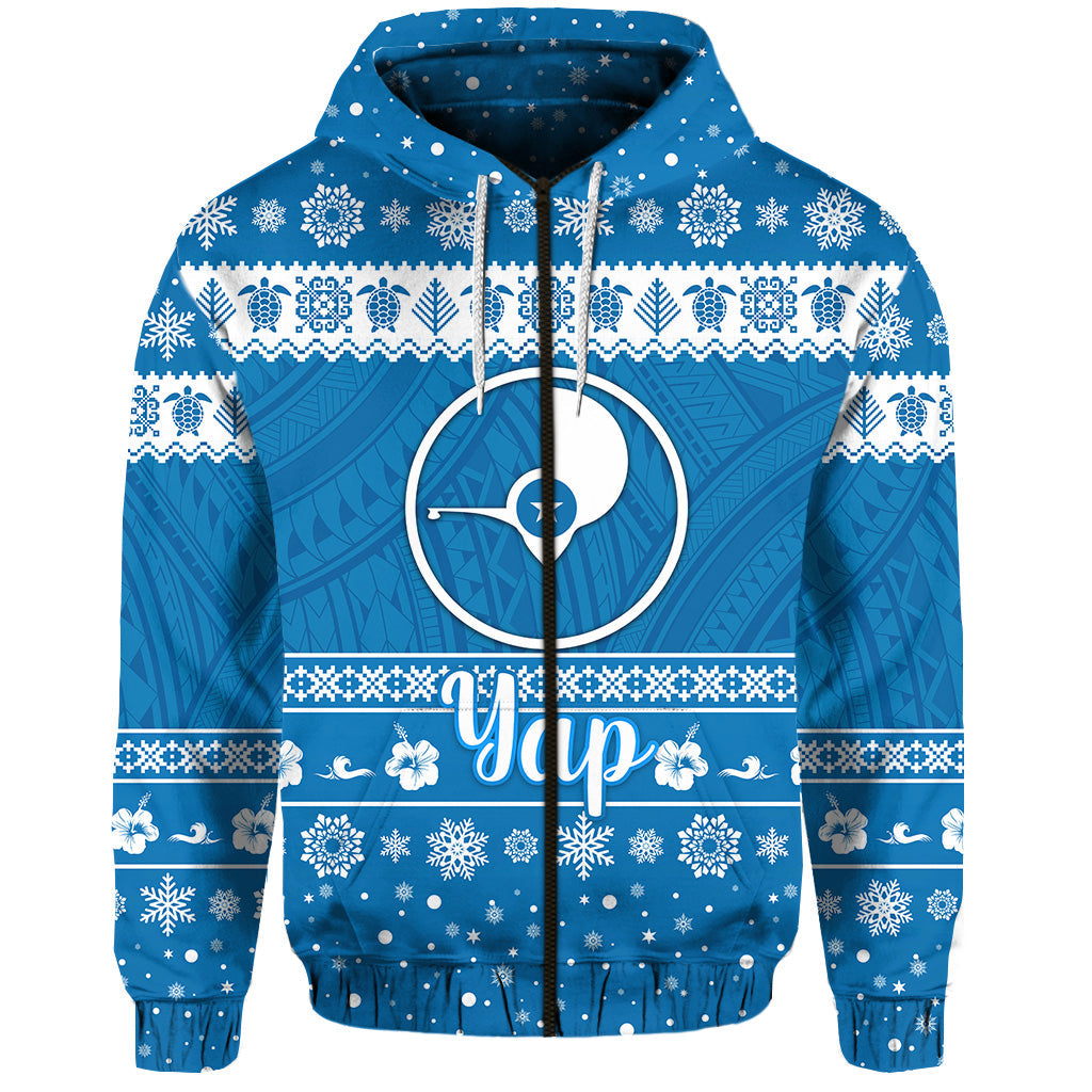FSM Yap Christmas Zip Hoodie Simple Style