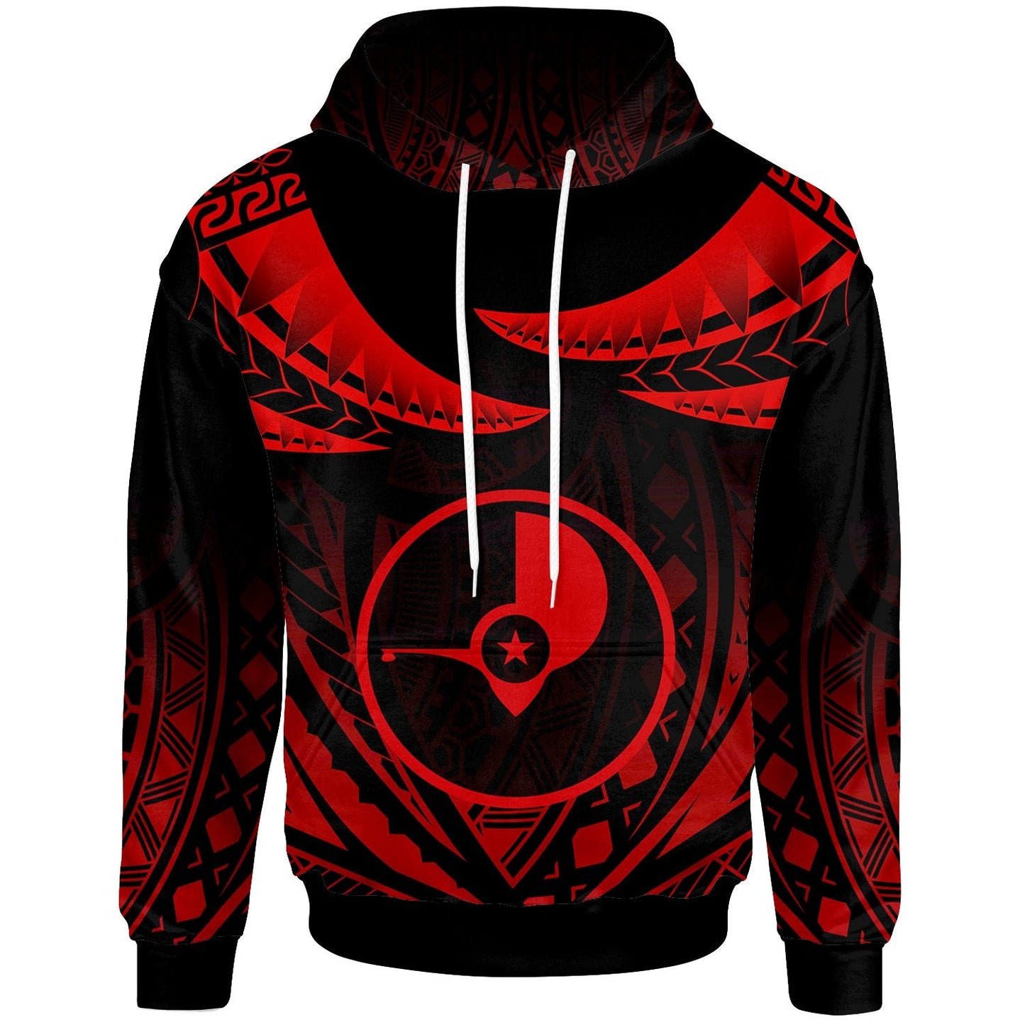 Yap Hoodie Polynesian Tribal Tattoo