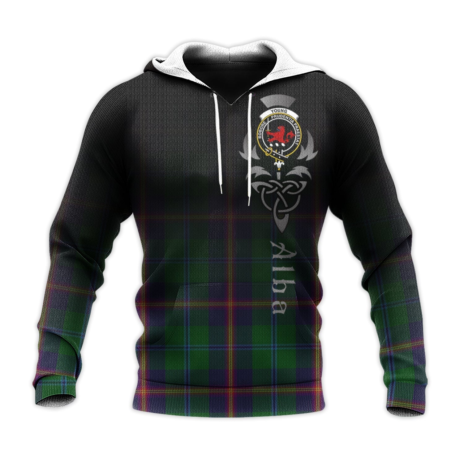 Printivon Young Tartan Crest Alba Celtic Hoodie