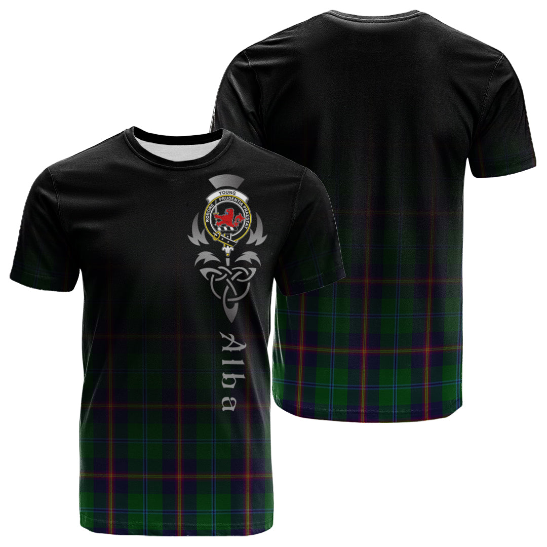 Printivon Young Tartan Crest Alba Celtic T Shirt