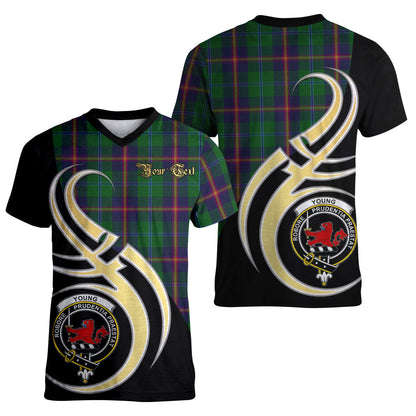 Printivon Young Tartan Crest Believe In Me T Shirt
