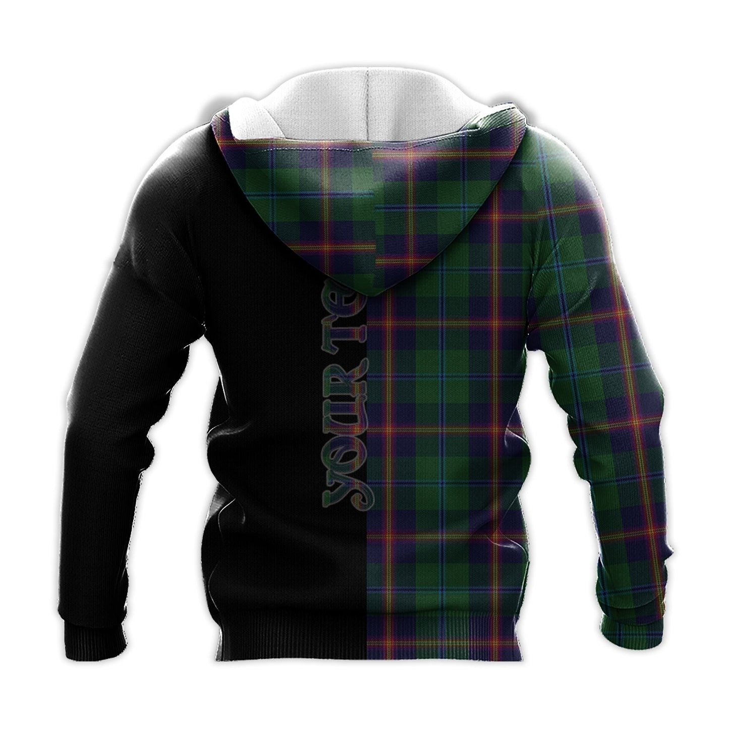 Printivon Young Tartan Personalize Half Hoodie