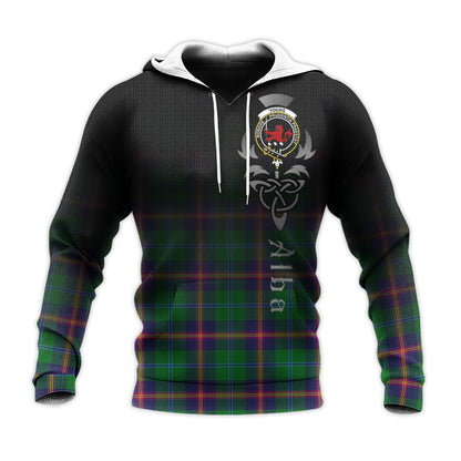 Printivon Young Modern Tartan Crest Alba Celtic Hoodie