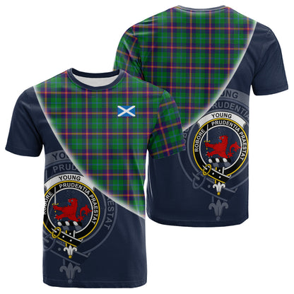 Printivon Young Modern Tartan Scottish Crest T Shirt