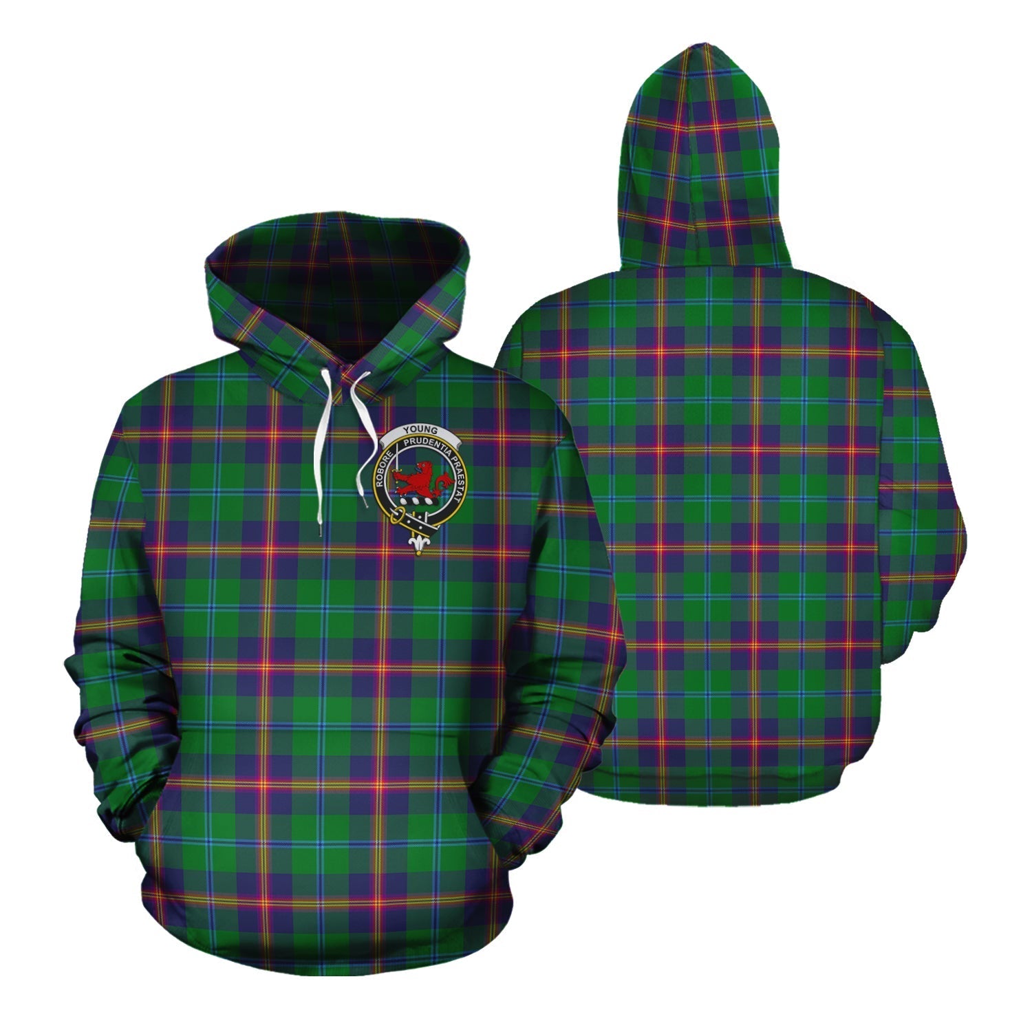 Printivon Young Modern Tartan Hoodie