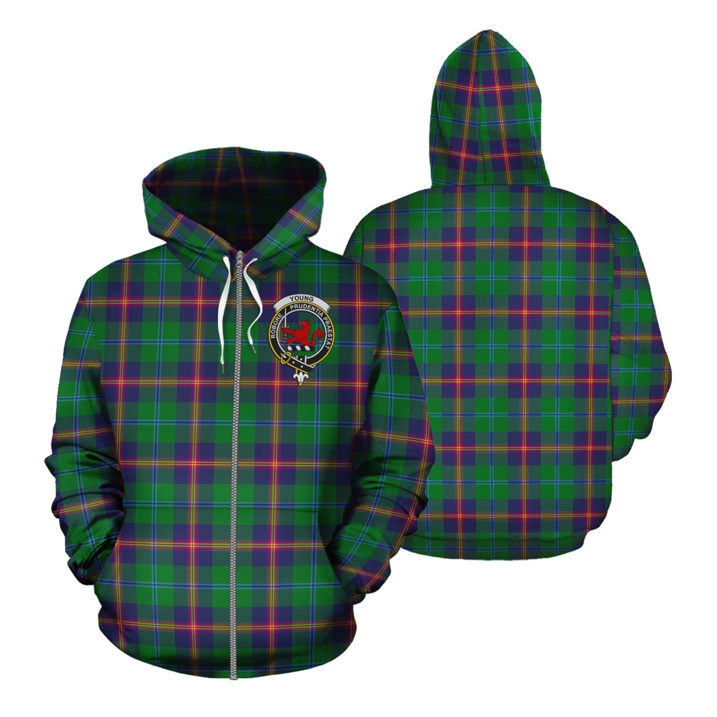 Printivon Young Modern Tartan Hoodie
