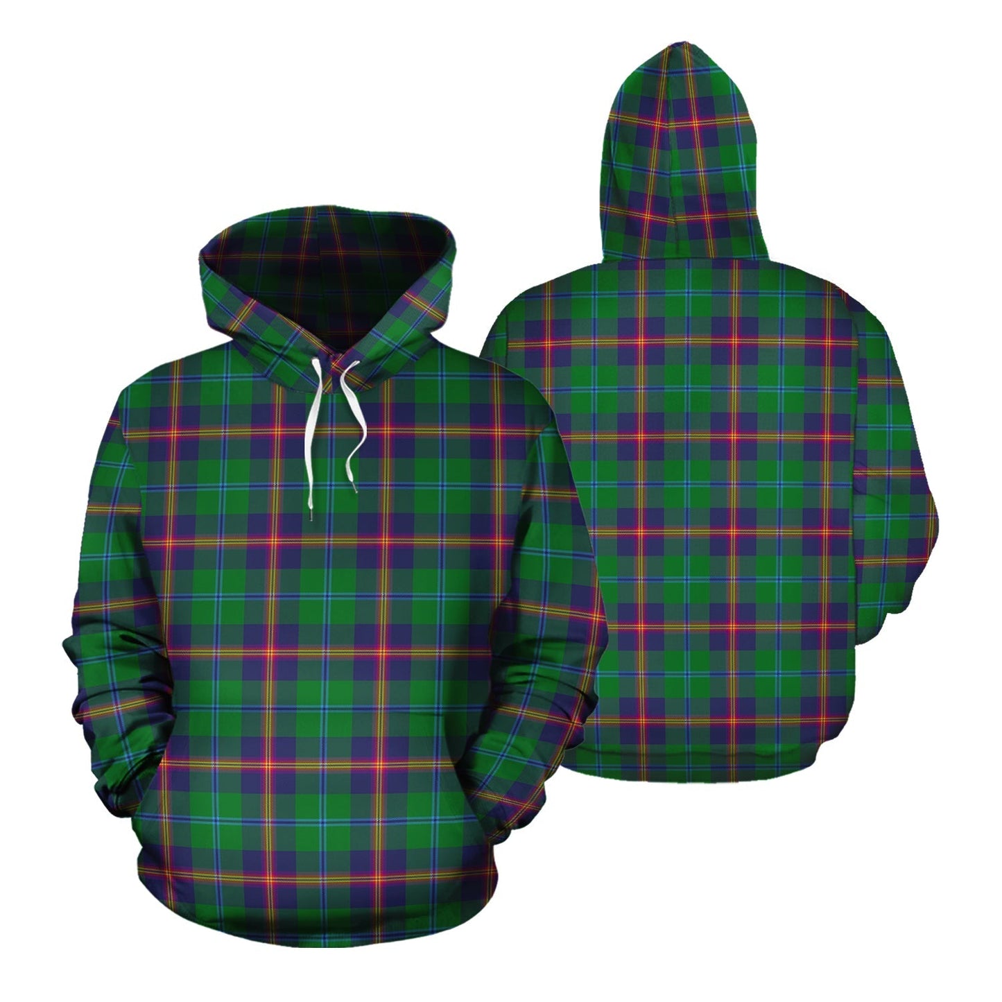 Printivon Young Modern Tartan Hoodie