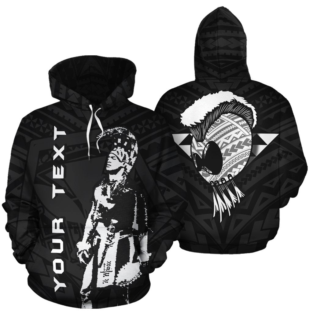 Personalized Hawaii Helmet Polynesian Kanaka Warrior Hoodie