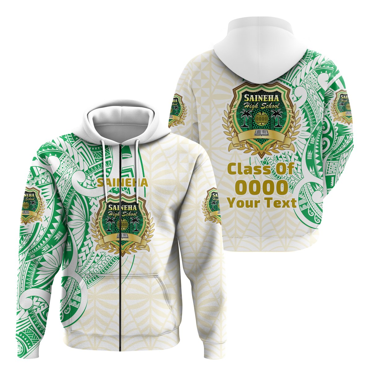 ( Personalised) Saineha Tonga Zip Hoodie Tattoo Special Class of