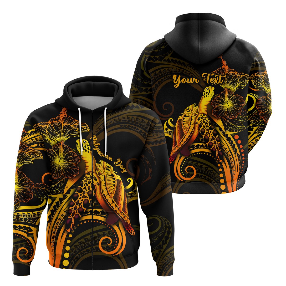 ( Personalised) Polynesian Day Zip Hoodie Special Style
