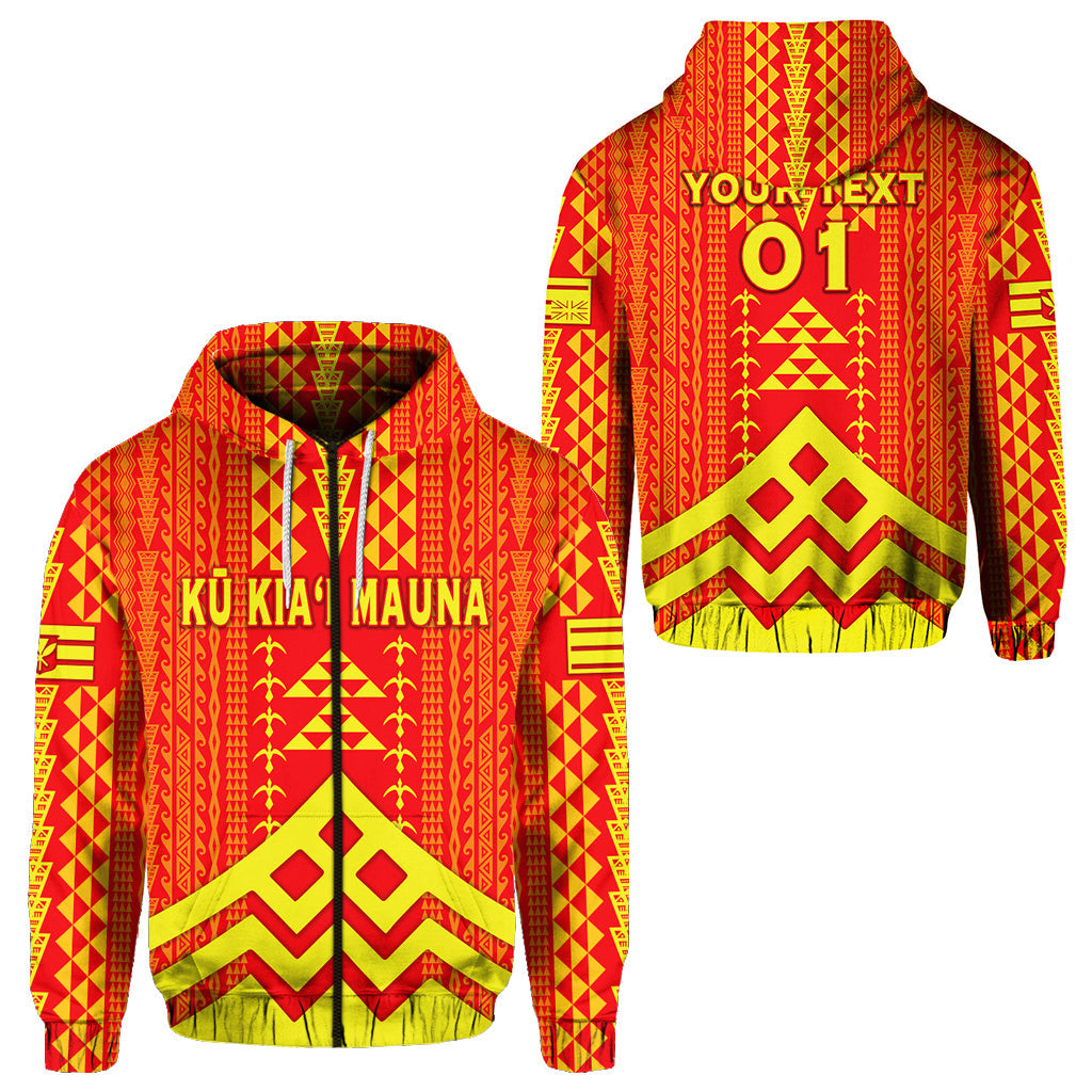 ( Personalised) Hawaii Ku Kiai Mauna Zip Hoodie We Are Mauna Kea Unique Vibes