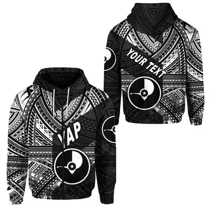 ( Personalised) FSM Yap Zip Hoodie Original Style Black