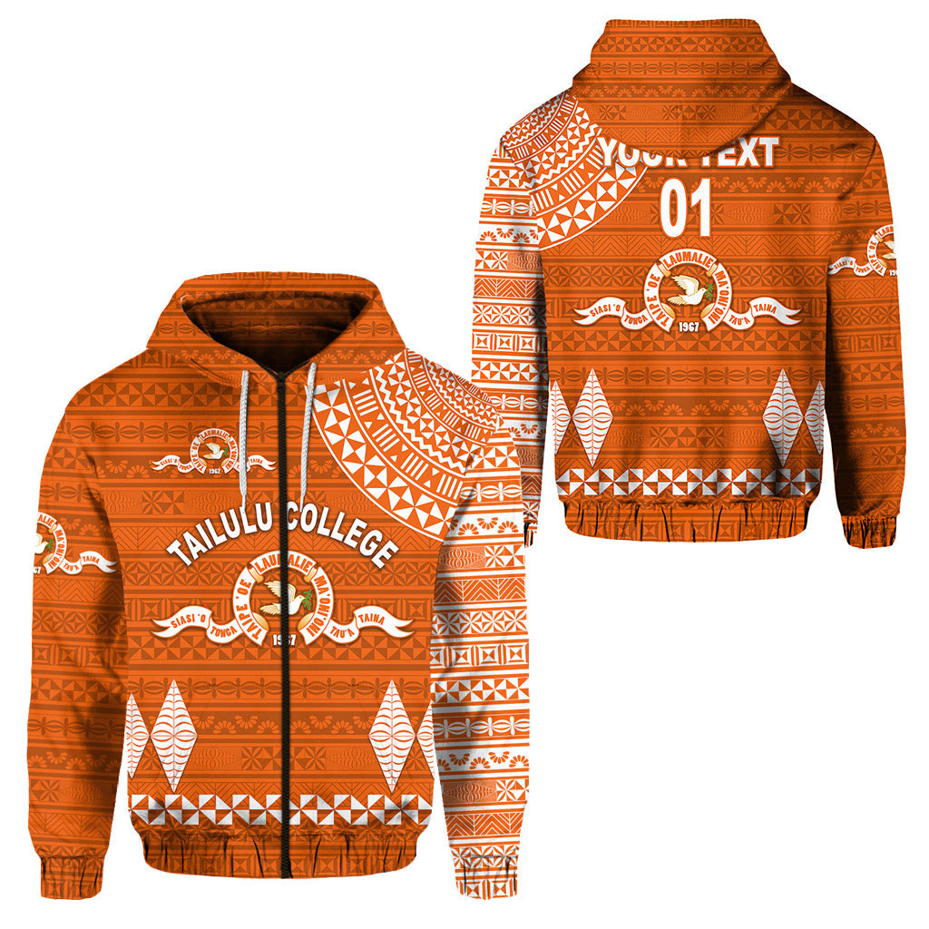 ( Personalised) Tonga Tailulu College Zip Hoodie Simple Style