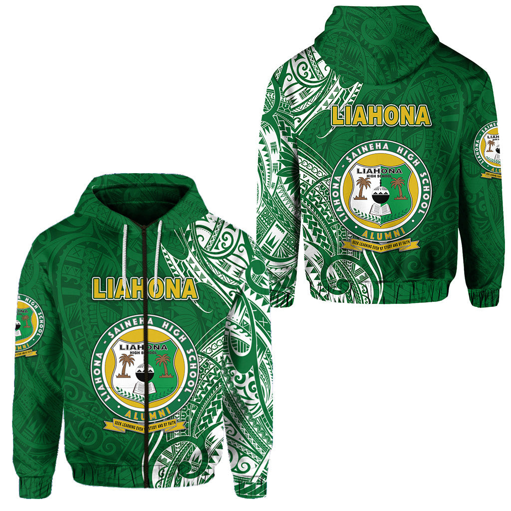 Tonga Liahona Saineha High School Zip Hoodie Simple Vibes