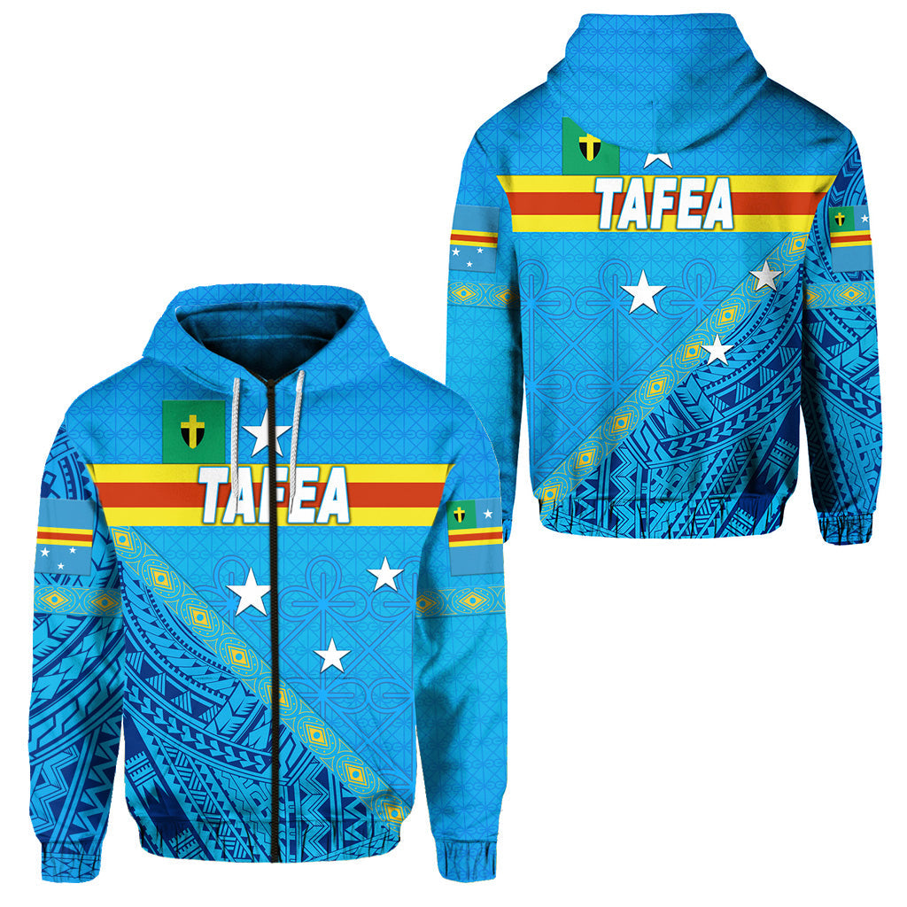 Tafea Province Zip Hoodie Vanuatu Pattern Unique Style