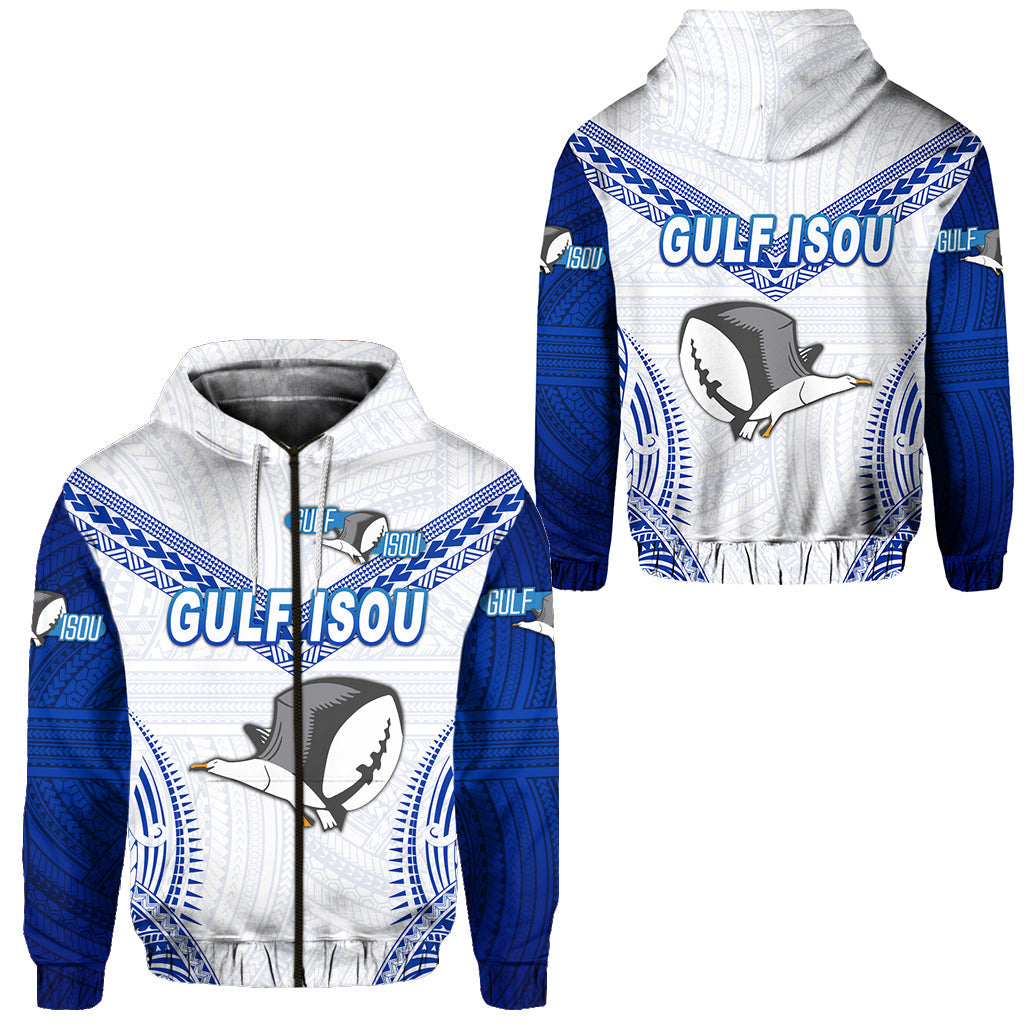 Papua New Guinea PRK Gulf Isou Zip Hoodie Rugby Original Style White