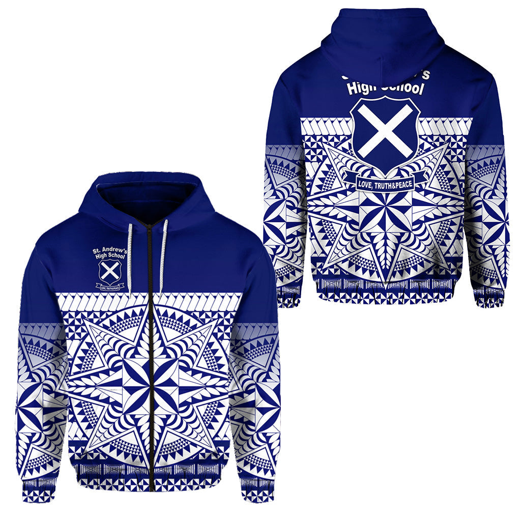 St. Andrew's High School Zip Hoodie Simplified Version
